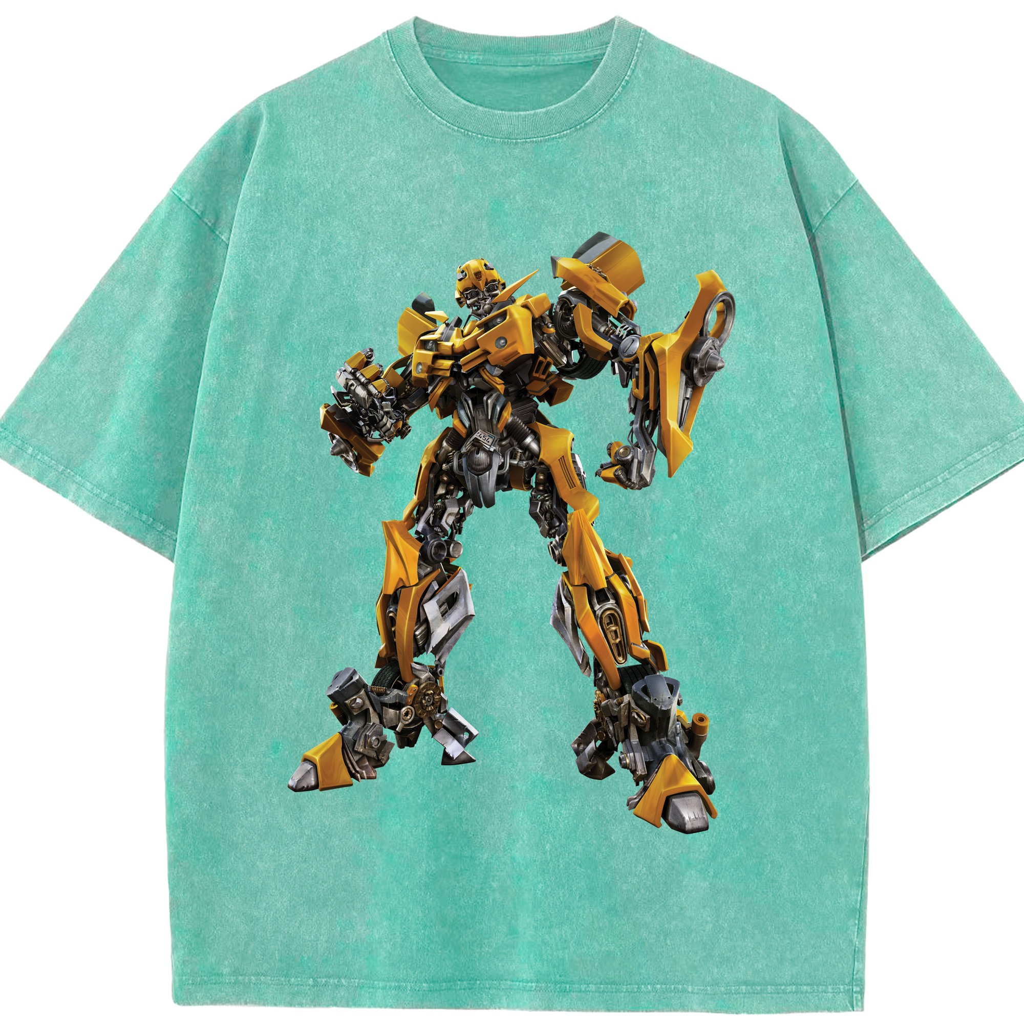 （画像用）  綿100% ヴィンテージ風 半袖Tシャツ（フロントプリント）